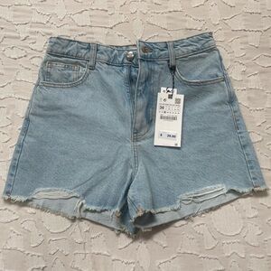 Zara High waisted Jean Shorts